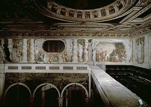 St. Sebastian before the Emperor, His Martyrdom and Three Sibyls, Frescos from the Gallery